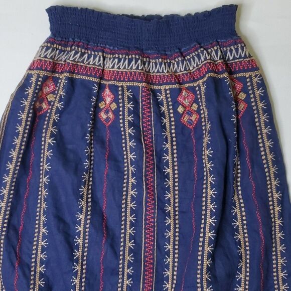 JOHNNY WAS MAXI EMBROIDERED COUNTRY FLORAL BOHO BOHEMIAN SKIRT MEDIUM SMALL S - Picture 12 of 16